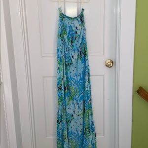 Lilly Pulitzer strapless maxi dress NWOT